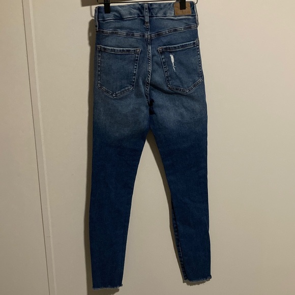 Aeropostale Ripped Blue Skinny Jeans - Picture 4 of 6